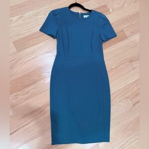 Calvin Klein Elegant Green Office Dress